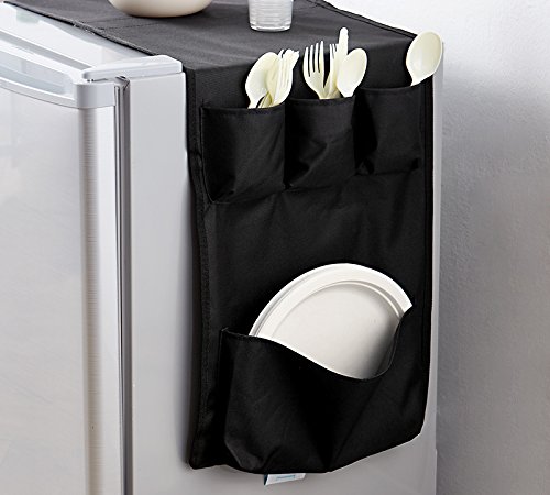 Double Cookin Caddy - Over the Fridge Storage Organizer for Kitchen Utensils & Spices | Space-Saving Pantry Organizer for Small Kitchens | Perfect for Storing Cooking Tools, Spices & More