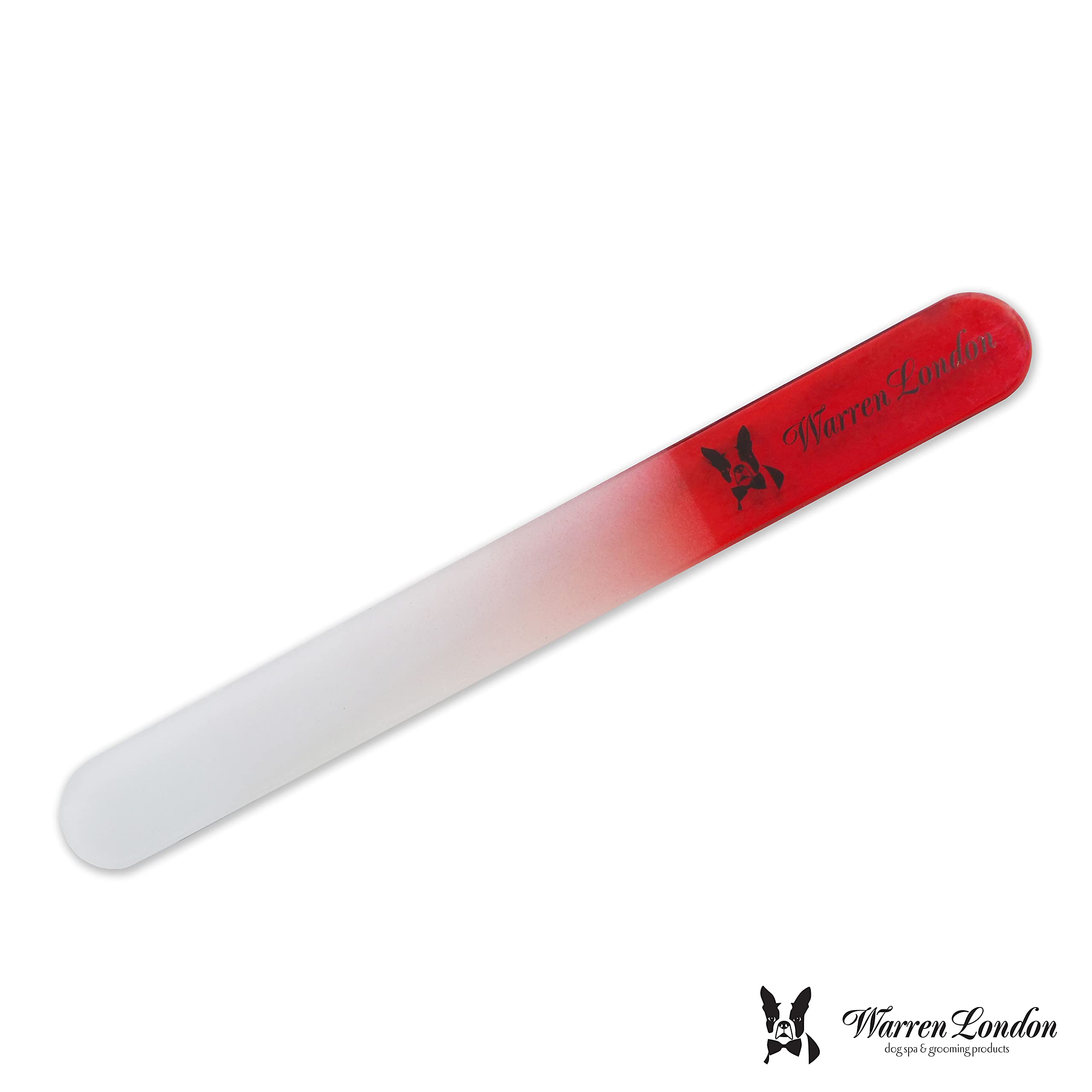 Warren London Glass Dog Nail File - Premium Sandblasted Pet Nail Clipper for Safe & Gentle Dog Grooming - Perfect for At-Home Dog Nail Care & Trimming - Ideal for Small, Medium & Large Dogs