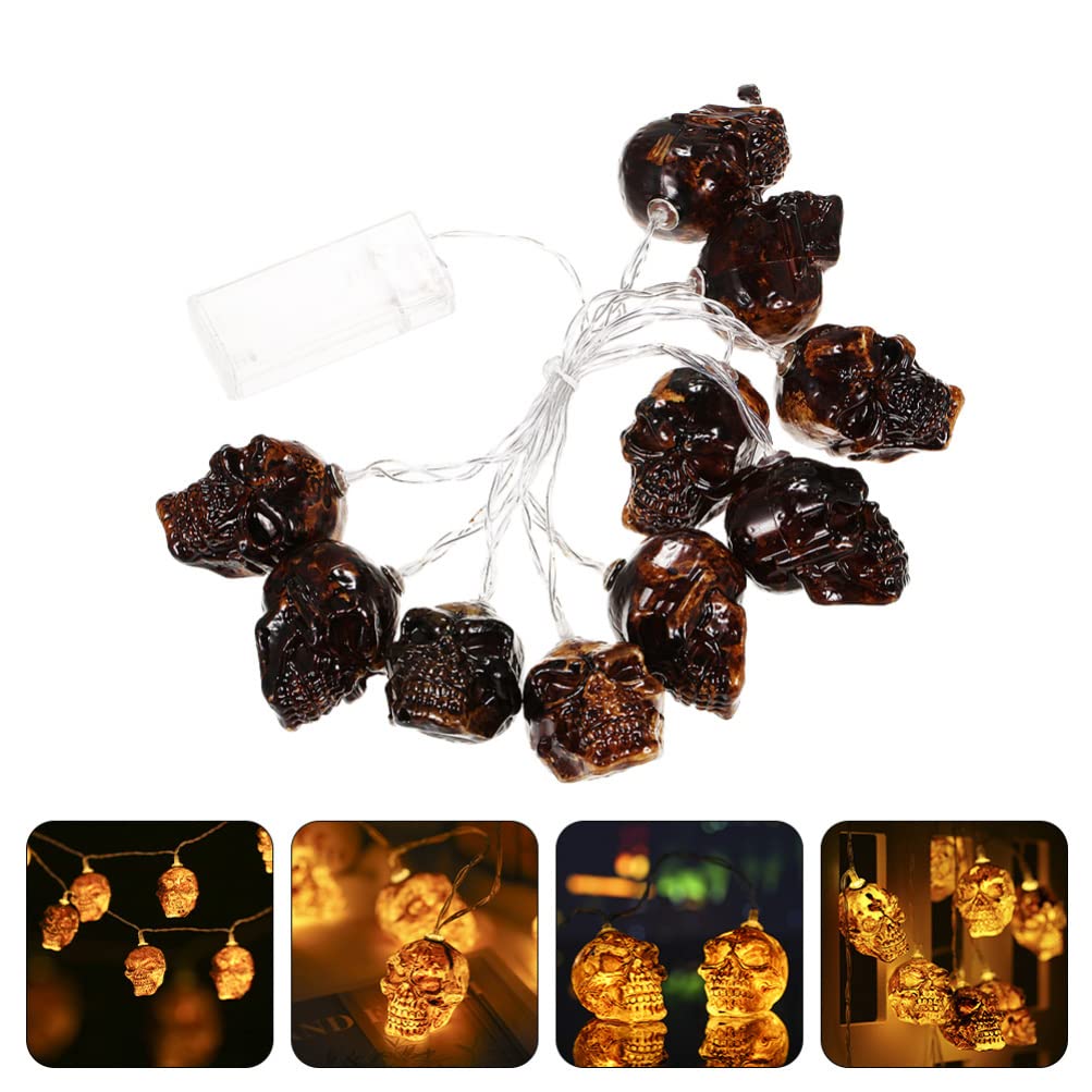 Cabilock Halloween String Lights - 10 LED Bat Lights with Timer, Battery Operated for Indoor & Outdoor Halloween Party Decorations - Perfect for Home, Yard, and Halloween Party Decor