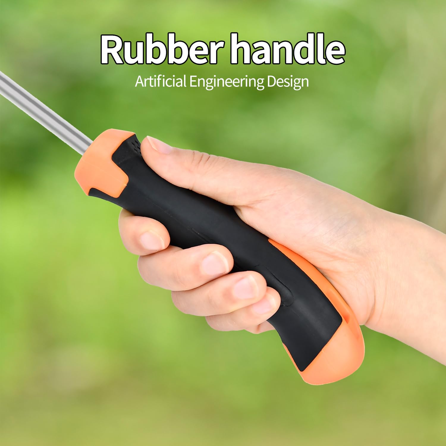 2024 New Stainless Steel Weed Puller Tool - 4 Teeth Dual Purpose Garden Weeder with Rubber Handle | Efficient Hand Weeder for Lawn Care, Flower Beds & Vegetable Gardens | Durable Weeding Tool for Home Gardening & Professional Landscaping