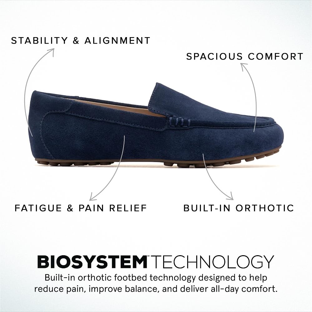 ABEO Harbor Women's Loafers with Arch Support - Comfortable Dress Shoes for Women with Metatarsal Pads & Foot Pain Relief - Perfect for Work, Travel & Everyday Wear