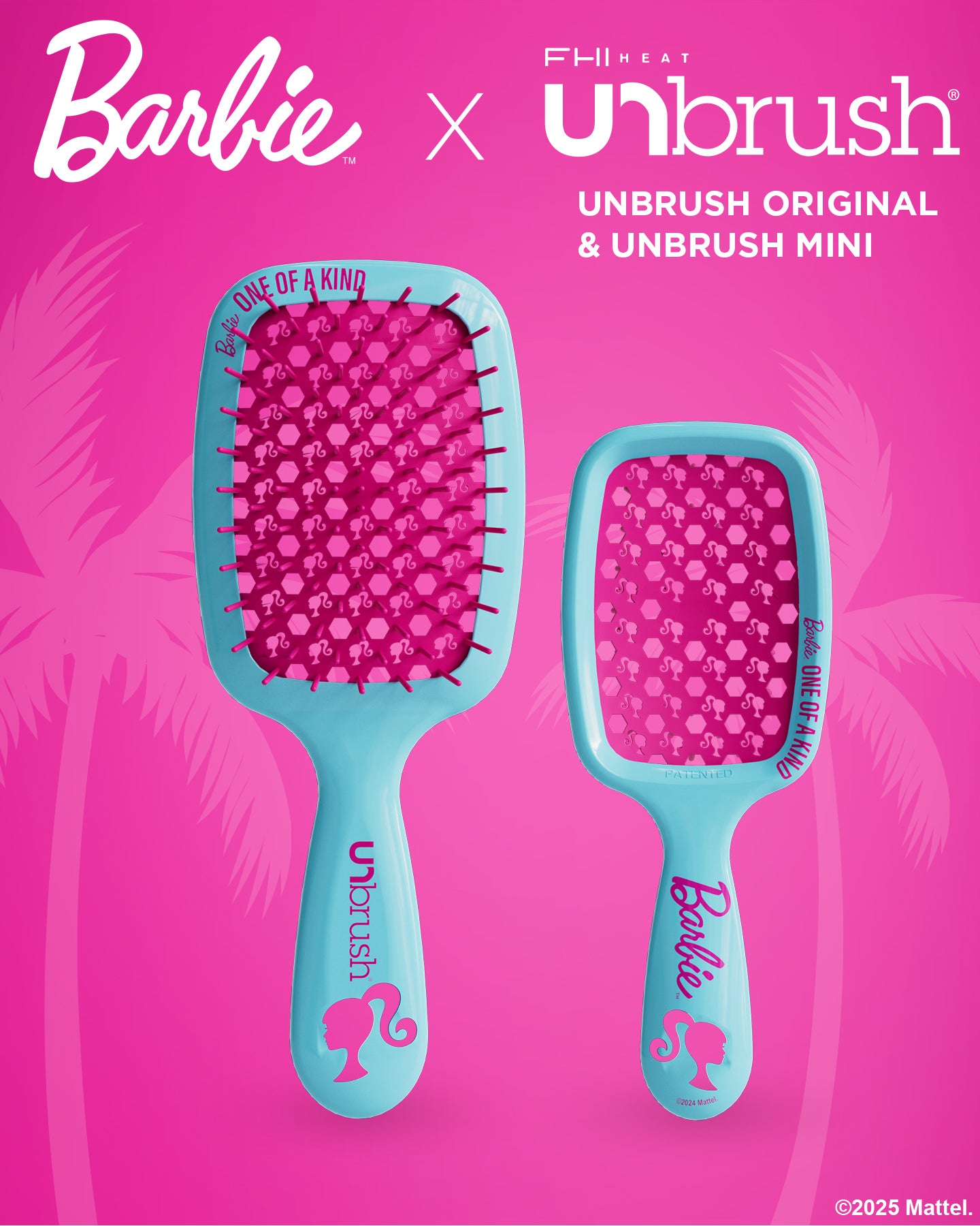 UNbrush Barbie Detangling Brush - One of a Kind Hair Brush for Kids & Adults - Perfect for Wet/Dry Hair, Travel & Home Use