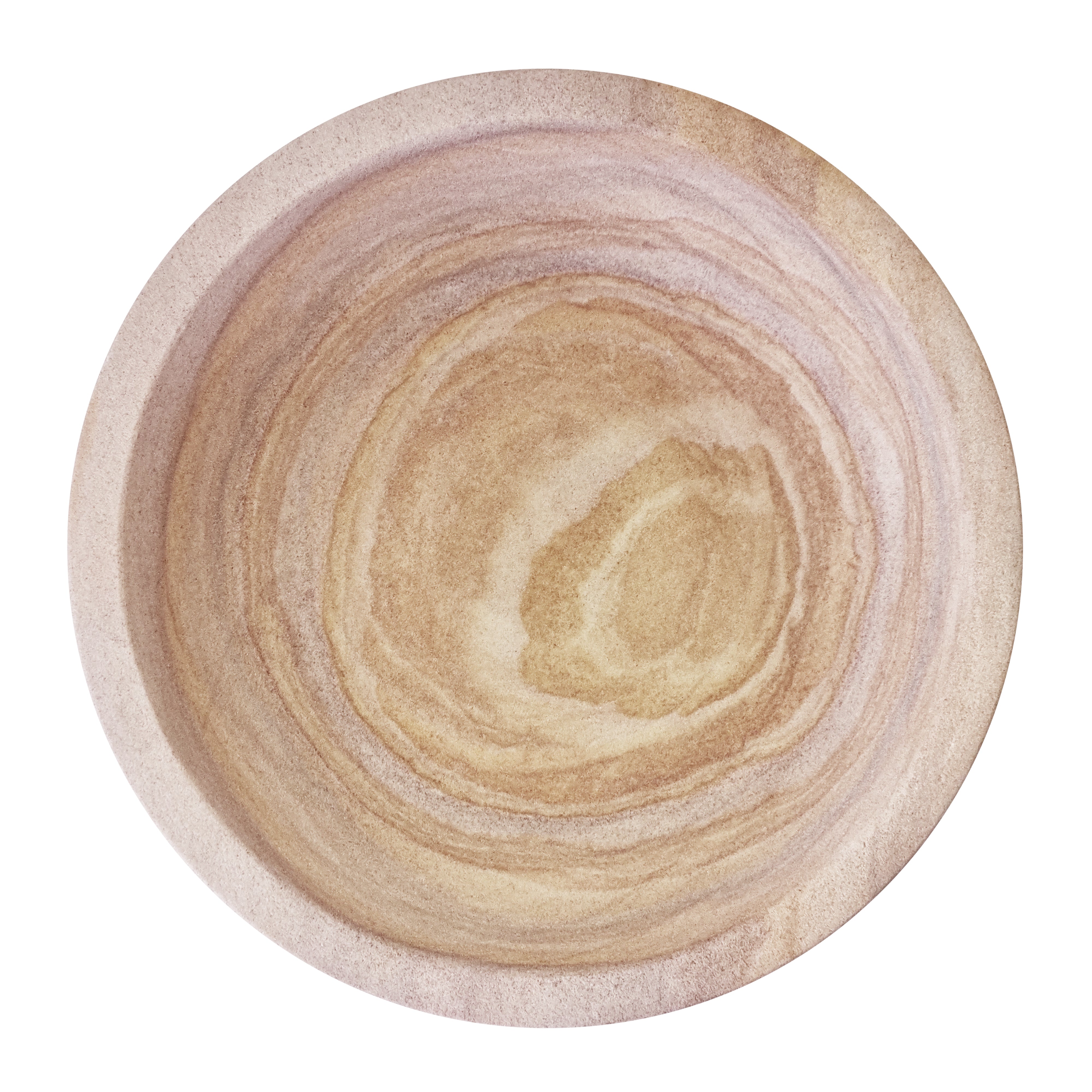 Rainbow Sandstone Riley Bowl - 20x20x7.5cm Handcrafted Decorative Bowl for Home Decor, Centerpiece, Gift, Meditation & Crystal Healing