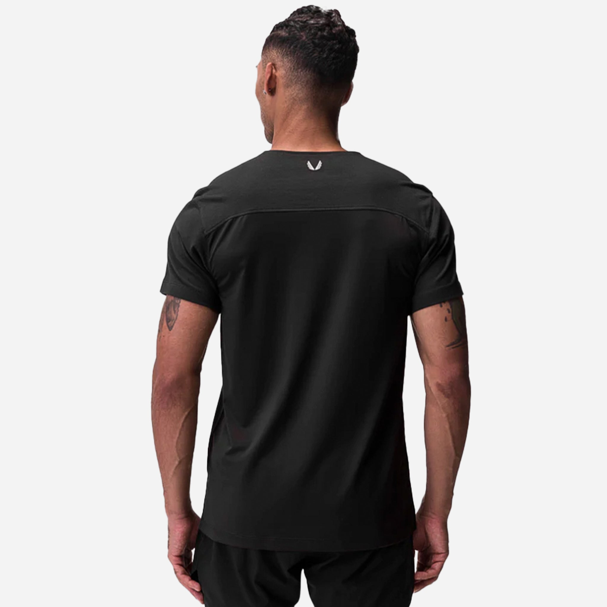 VESSEL x ASRV CottonPlus Standard Mesh Back Tee - Breathable Performance Shirt for Running, Gym & Outdoor Activities