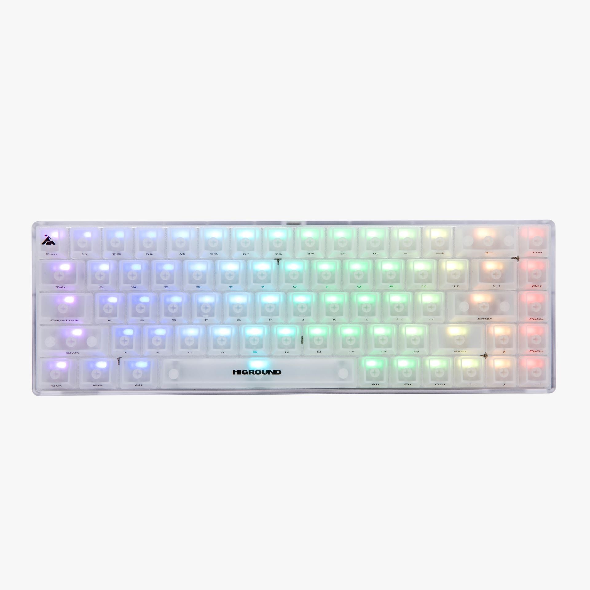 Higround Basecamp 65% Mechanical Gaming Keyboard with OPAL Silent Glacier Switches - Compact 65% Layout for PC, Mac, Gaming & Office Typing