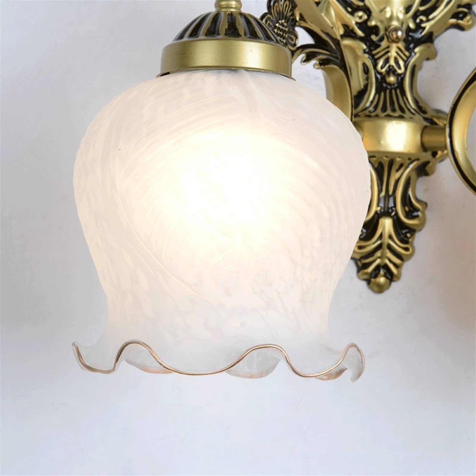 Modern Minimalist LED Wall Lamp - Wrought Iron Chandelier Light Fixture for Bedroom, Bedside, Living Room & Aisle - Creative Single Head Design for Ambient Lighting & Home Decor
