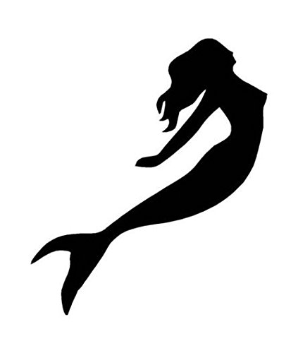 Mermaid Decal Sticker - Die Cut Vinyl Decal for Windows, Cars, Trucks, Laptops, MacBook, Tool Boxes - Waterproof & Durable - Perfect for Home Decor, Vehicle Customization & Personalizing Devices
