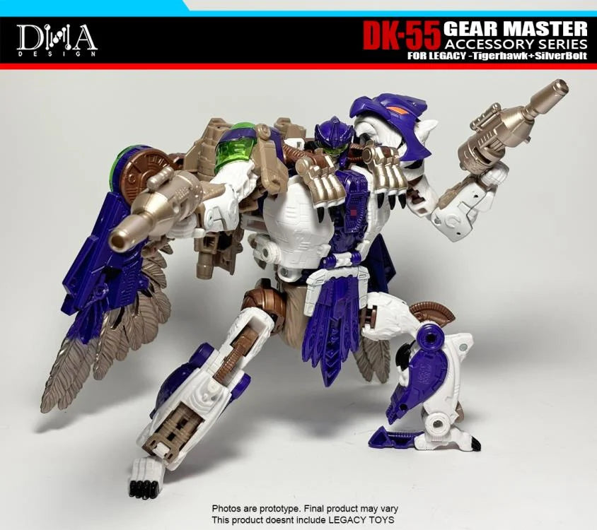 DNA Design DK 55 Upgrade Kit for Legacy Tigerhawk & Silverbolt - Transformers Gear Master Parts - Perfect for Collectors & Custom Figure Modifications