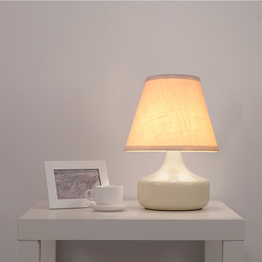 Tootoo Star Barrel White Small Lamp Shade - 6x10x7.5 Inch Fabric Replacement Shade for Table & Floor Lamps - Spider Fitler Model - Perfect for Bedroom, Living Room & Office Lighting Decor