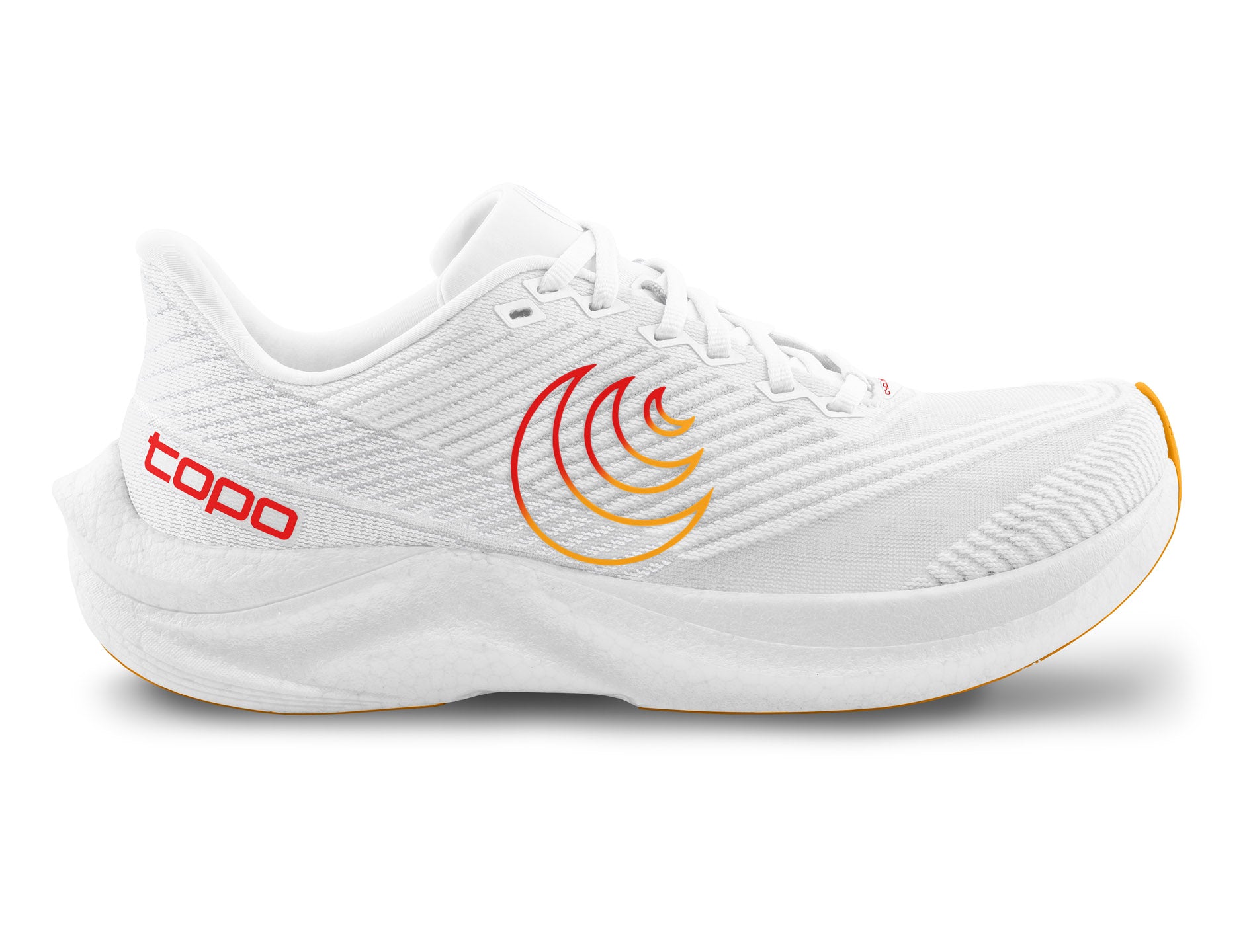 Women's Cyclone 3 Running Shoes - Lightweight White & Sunset Color Sneakers for Jogging, Gym Workouts & Outdoor Activities