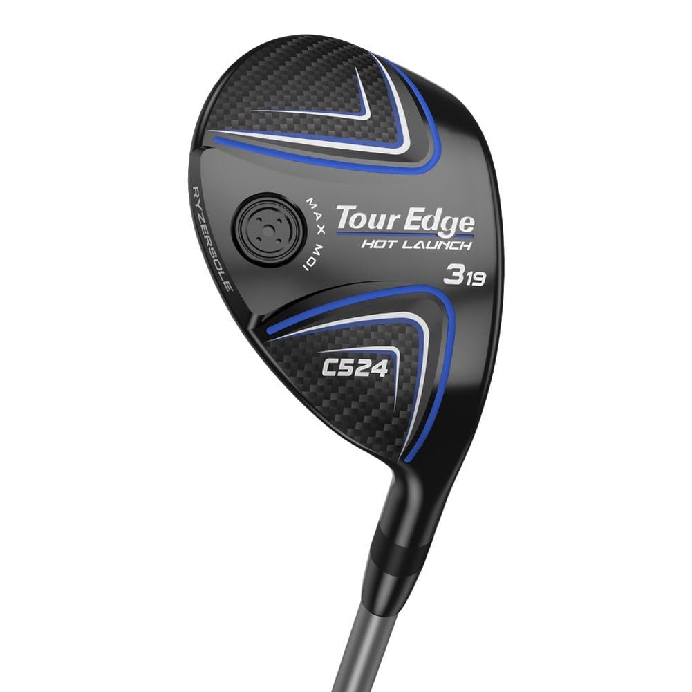 Tour Edge Hot Launch C524 Hybrid Golf Club 2024 - High Performance Hybrid for Men & Women - Perfect for Fairway Shots & Rough Recovery