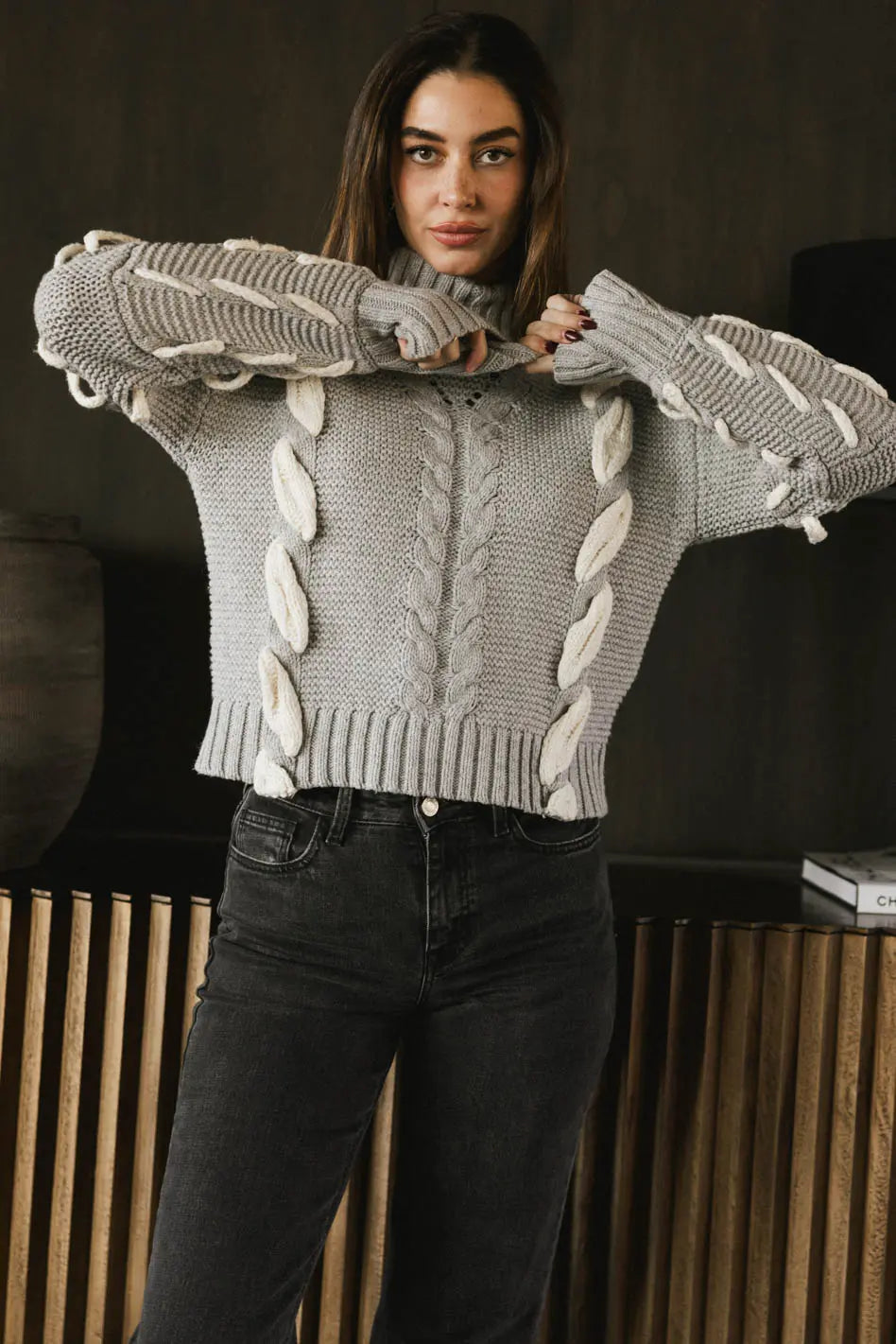 Norem Turtleneck Sweater for Women - Soft Winter Knit Pullover, Warm High Neck Long Sleeve Top (Perfect for Office, Casual Outfits & Holiday Season)