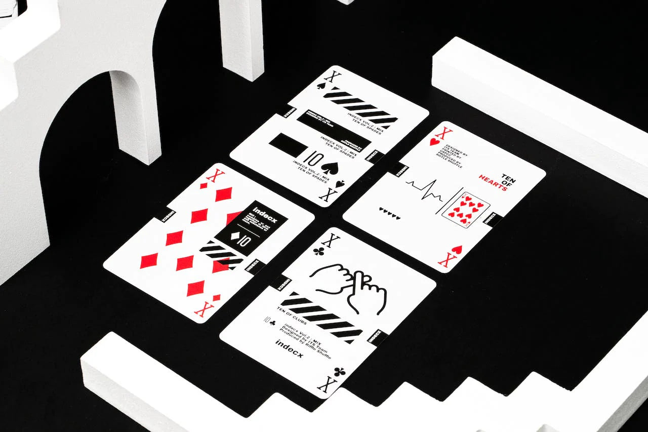 Premium Indecx Playing Cards - 12 Decks Waterproof Poker Cards for Magic Tricks, Card Games, and Casino Nights - Ideal for Poker, Blackjack, Solitaire, and Family Game Nights