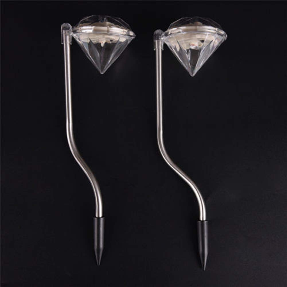 Solar Powered LED Outdoor Lights - Waterproof Garden & Yard Decoration with Rhinestone Design for Patio, Pathway, and Landscape Lighting