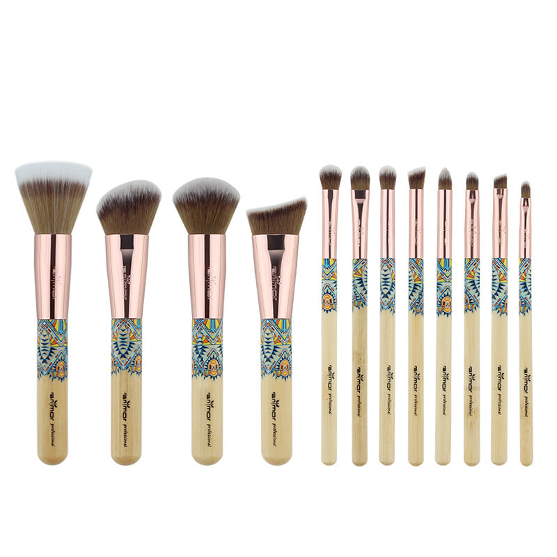 12-Piece Professional Makeup Brush Set for Flawless Face & Eye Application - Perfect for Contouring, Blending, and Daily Makeup Routine