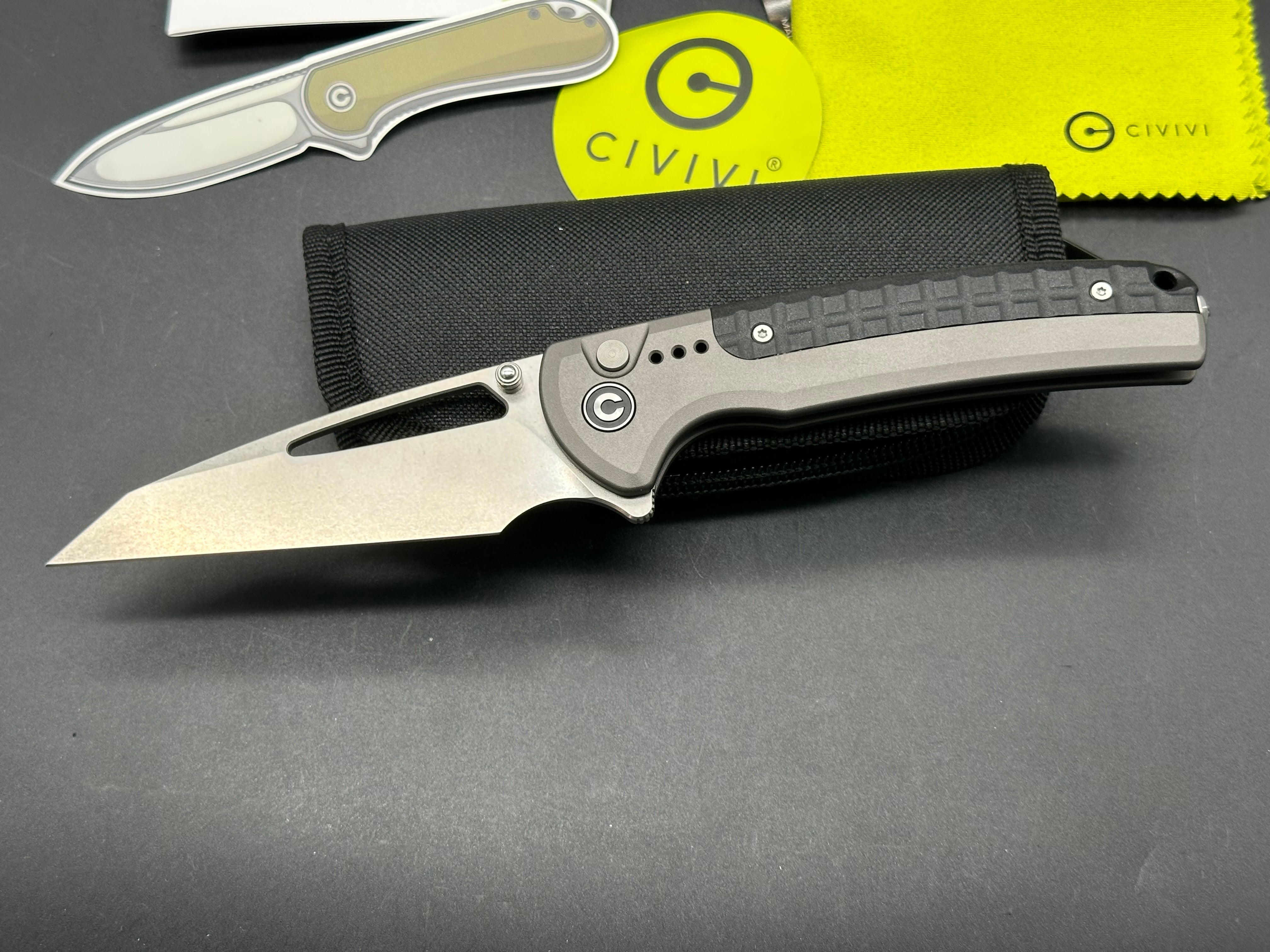 Civivi Sentinel Strike Folding Pocket Knife - EDC Tactical Knife with D2 Steel Blade & G10 Handle for Outdoor, Camping, Hiking & Survival Gear