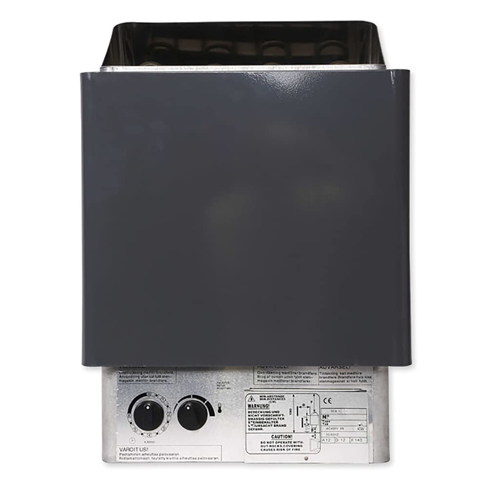 Anjur 220V 6KW Electric Sauna Heater with Internal Controller - Dry Sauna Stove for Home & Spa - Covers Up to 9m³ Space - Perfect for Relaxation, Detox & Muscle Recovery