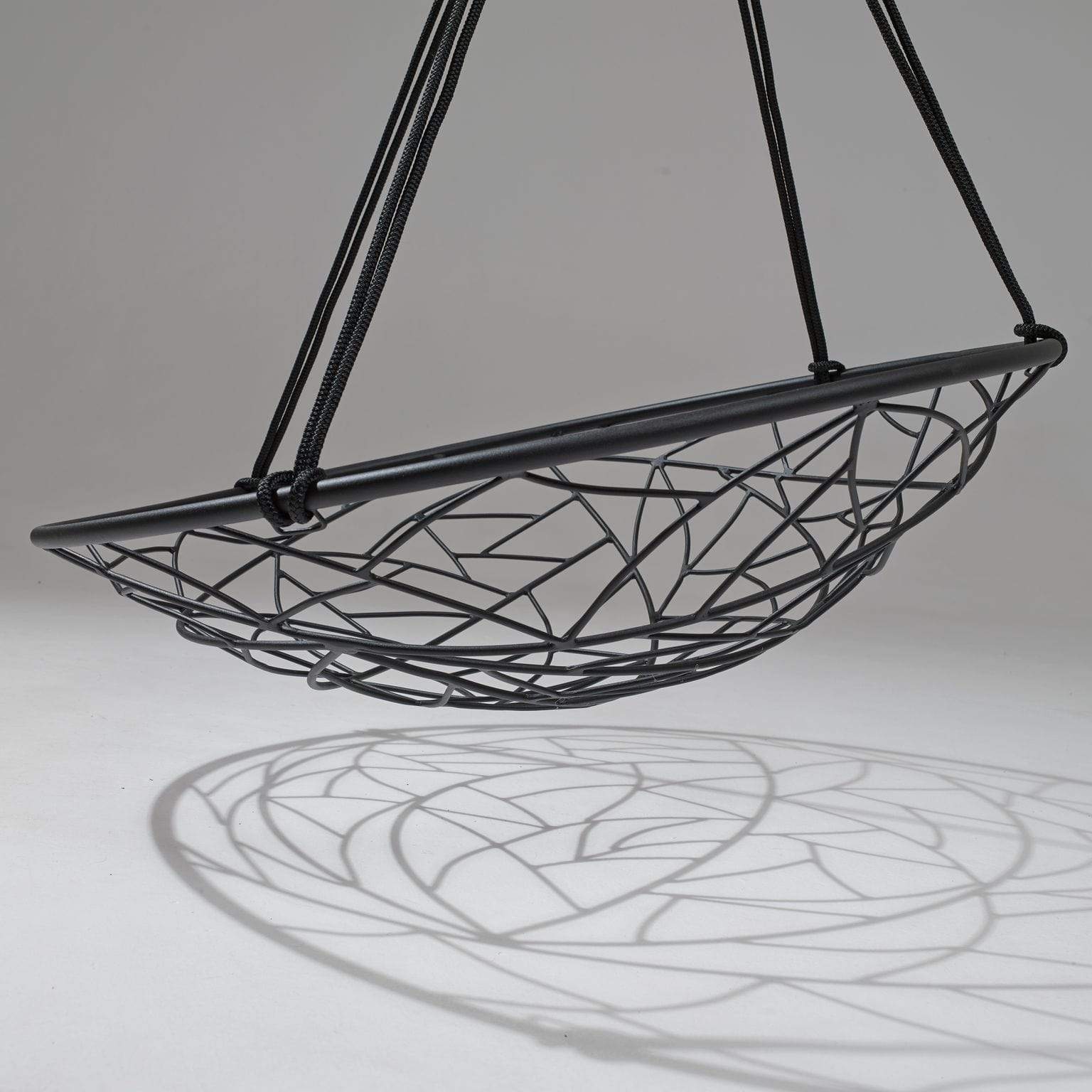 Hanging Basket Chair - Handwoven Rattan Swing Chair for Indoor & Outdoor Use - Perfect for Porch, Patio, Garden, and Backyard Relaxation