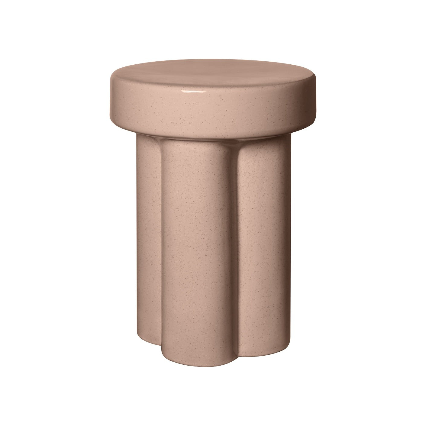 TORU Modern Ceramic Side Table - Minimalist End Table for Living Room, Bedroom, or Office - Stylish Home Decor Accent Table for Coffee, Books, and Plants