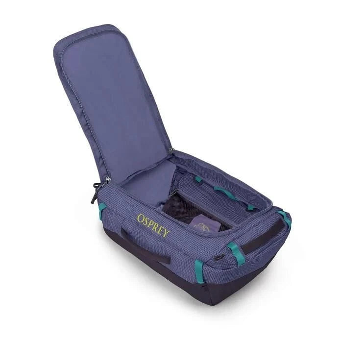 Osprey Transporter Duffel 40 - Waterproof Travel Duffel Bag for Outdoor Adventures, Gym & Weekend Getaways | Durable Carry-On Luggage for Hiking, Camping & Air Travel
