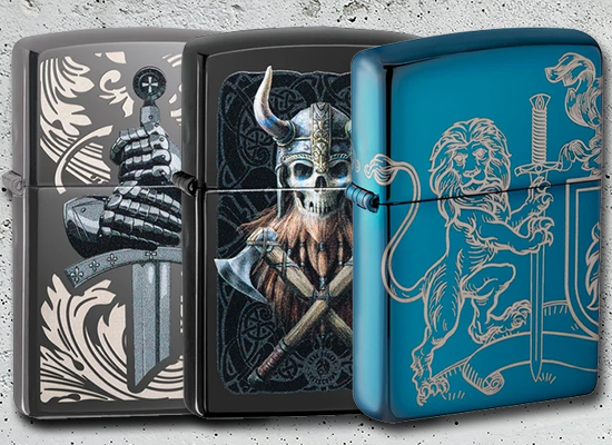 Zippo Wolf Lighter - Premium Windproof Refillable Lighter for Outdoor Camping, Hiking & Survival Gear - Collectible Metal Cigarette Lighter with Wolf Design