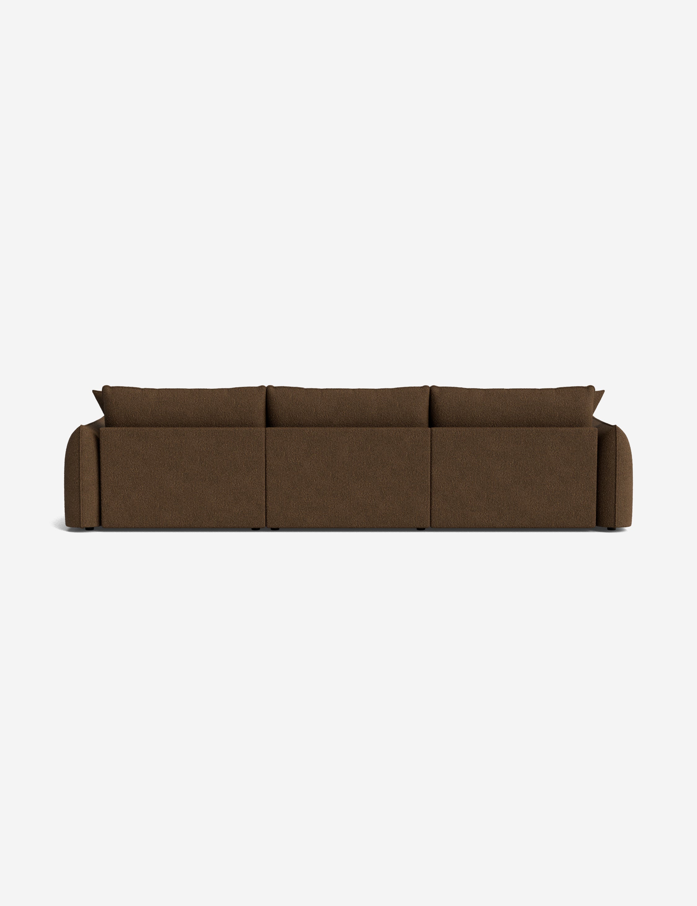 Balmer Sectional Sofa with Ottoman - Modern L-Shaped Couch Set for Living Room, Lounge & Home Theater - Comfortable Fabric Sofa with Chaise & Storage Ottoman