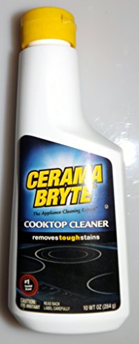 Cerama Bryte Cooktop Cleaner - Fast & Effective Glass Stove Top Cleaner for Tough Stains - Safe for Ceramic, Induction & Electric Cooktops - Perfect for Kitchen Cleaning & Maintenance