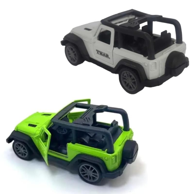 COLLEN ARRAY Mini Thaar Metal Pull Back Action Car Toy for Kids - Random Color (Pack of 1) - Perfect for Birthday Gifts, Party Favors & Pretend Play