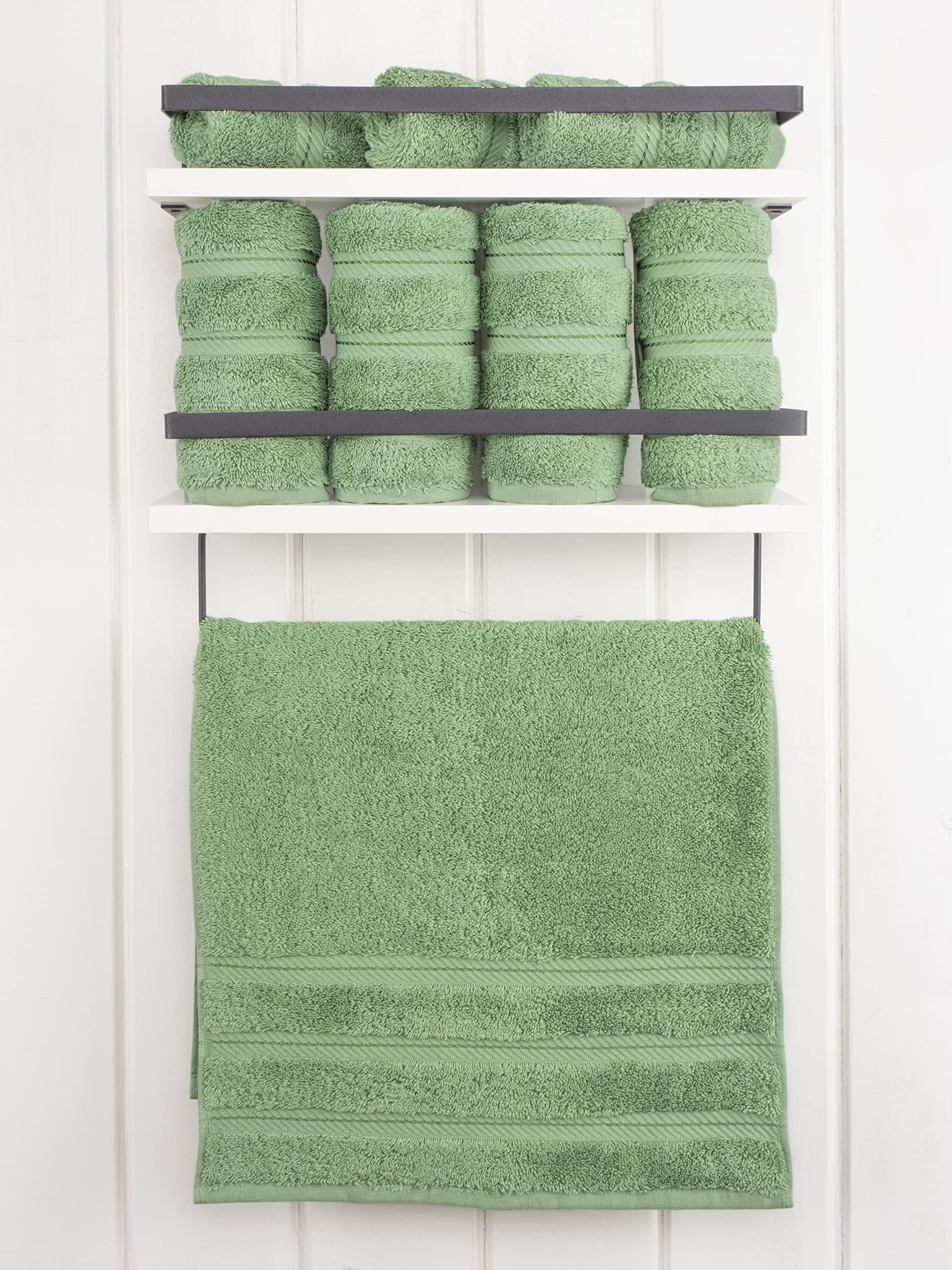 Premium 6-Piece Soft Linen Towel Set with 4 Bath & 4 Hand Towels - Luxury Spa & Bathroom Essentials for Home, Hotel, and Gift Giving