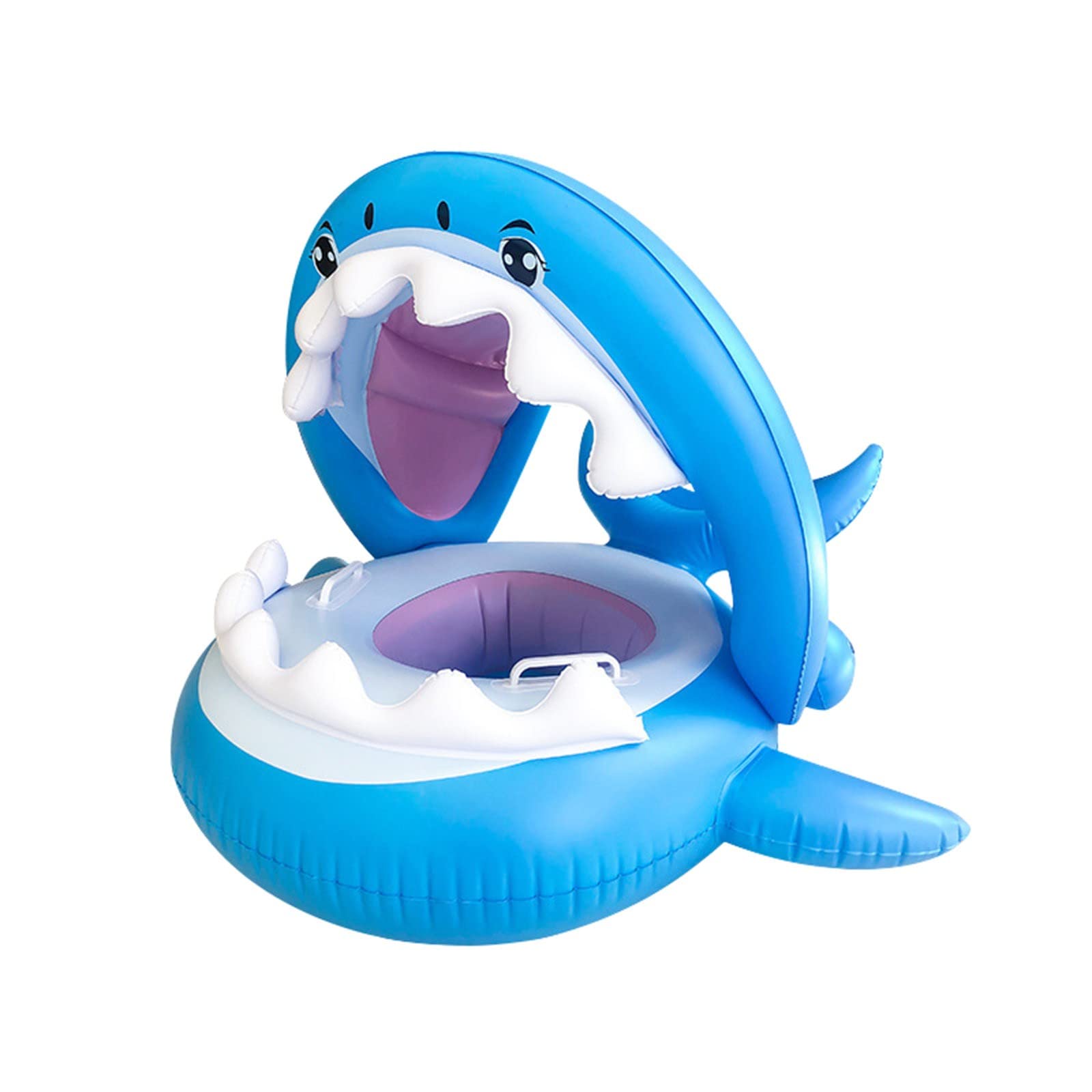 Inflatable Baby Pool Float with Canopy for Toddlers 6-36 Months - Safe Infant Swimming Floaties & Floating Table for Small Pools | Perfect for Backyard, Beach, and Summer Water Play