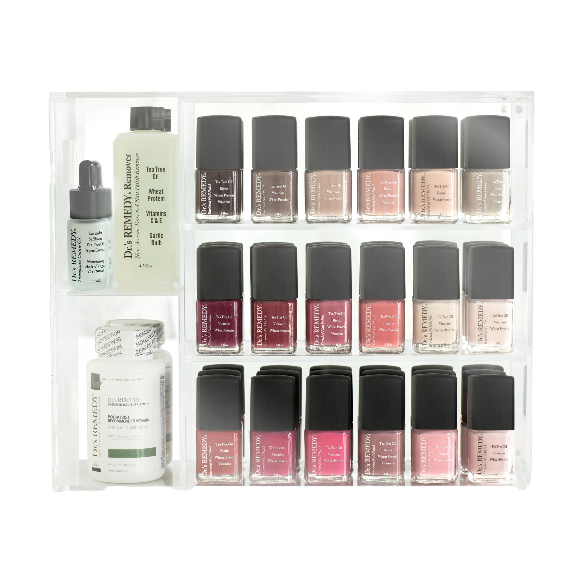 Dr.'s Remedy Premium Nail Polish Set - 5 Free Vegan & Non-Toxic Colors - Salon-Quality Manicure & Pedicure Polish for Home & Professional Use - Perfect Gift for Women & Nail Art Enthusiasts