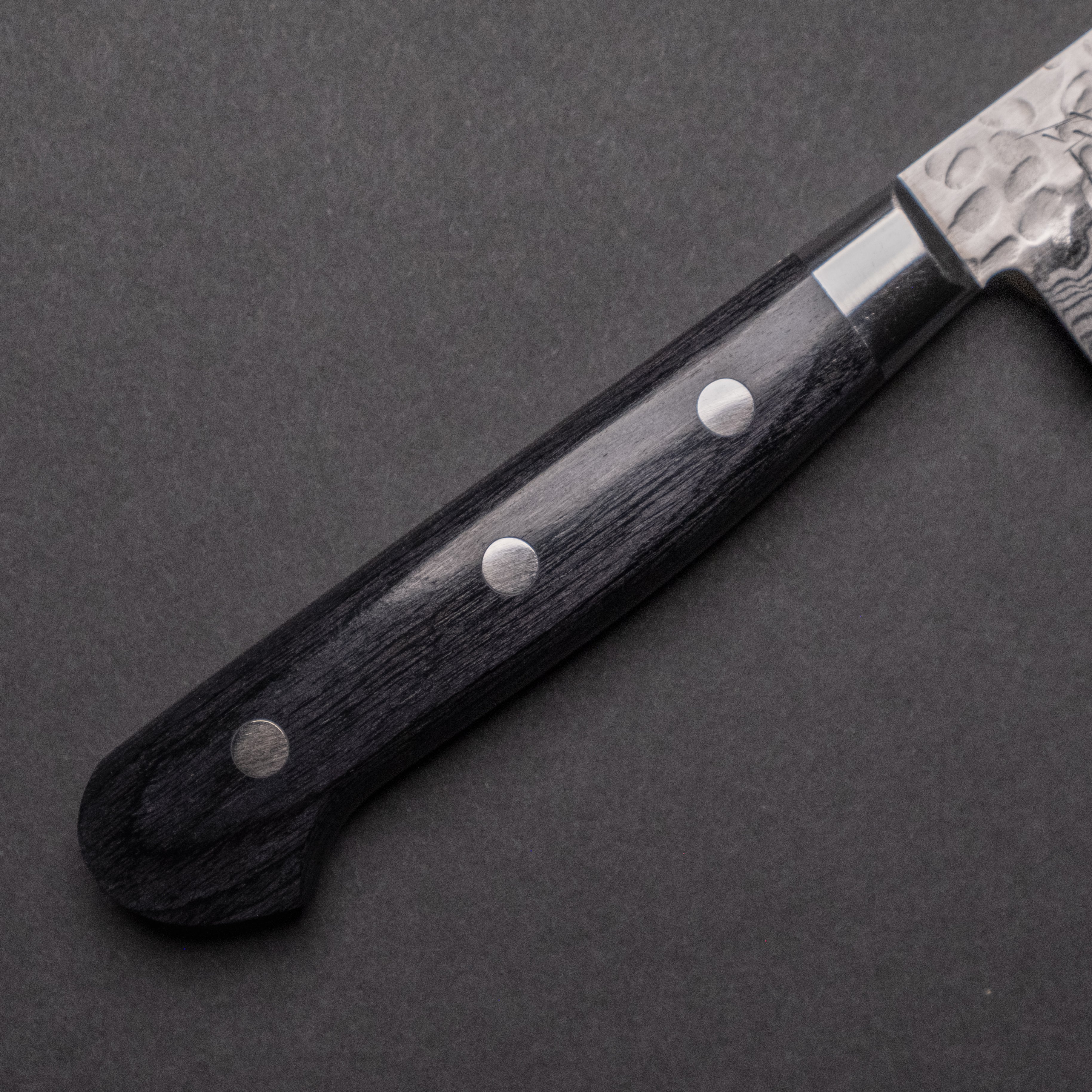 Hitohira Imojiya ST Tsuchime Damascus Petty Knife 135mm - Pakka Wood Handle (Yo Handle) - Japanese Chef Knife for Precision Slicing, Peeling & Garnishing