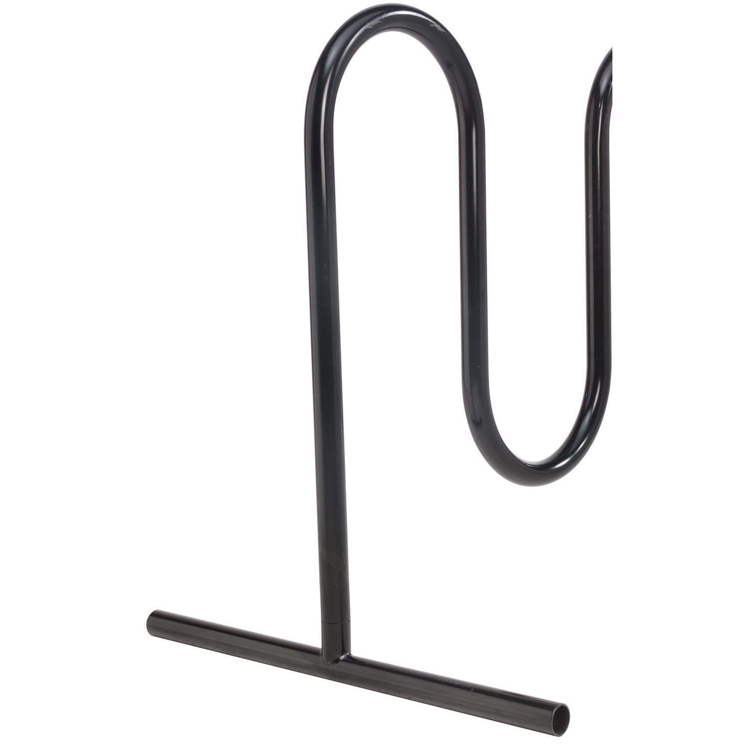 Heavy Duty Free Standing Bike Rack for 9 Bikes - Black Outdoor Bicycle Storage Solution for Garage, Backyard & Commercial Use