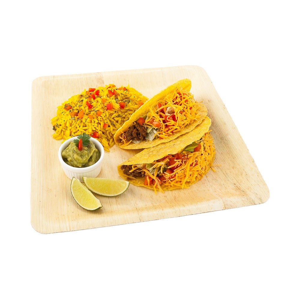 Eco-Friendly 9.8 x 9.8 Inch Square Disposable Bamboo Leaf Plates - 50 Pack Heavy-Duty Sustainable Dinnerware for Parties, Weddings, Catering & Outdoor Events - Perfect for Eco-Conscious Gatherings & Special Occasions