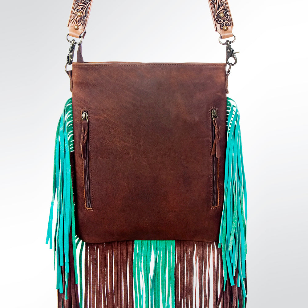 American Darling ADBG646 Genuine Leather Crossbody Bag for Women - Western Style Handbag Purse for Everyday Use, Travel & Casual Outings