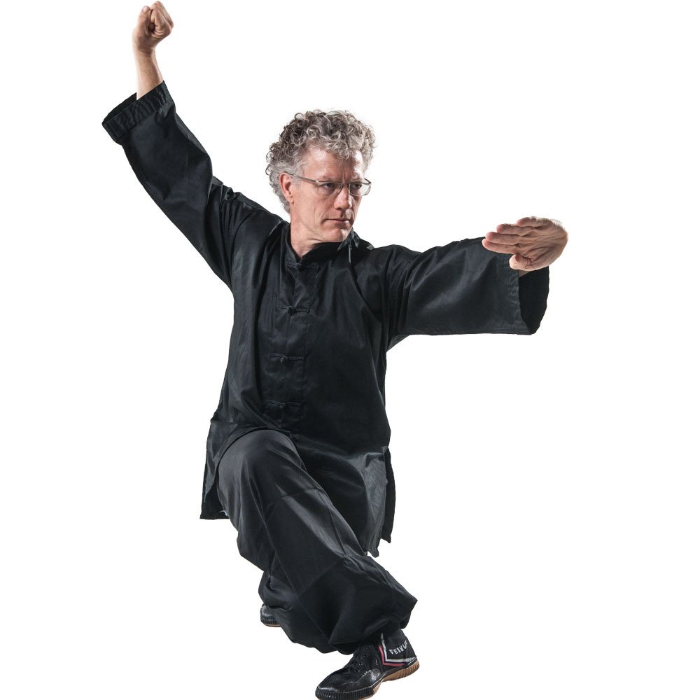 Premium Kung Fu Uniform - 50/50 Cotton Blend All Black Martial Arts Suit for Training & Tai Chi | Tiger Claw Style
