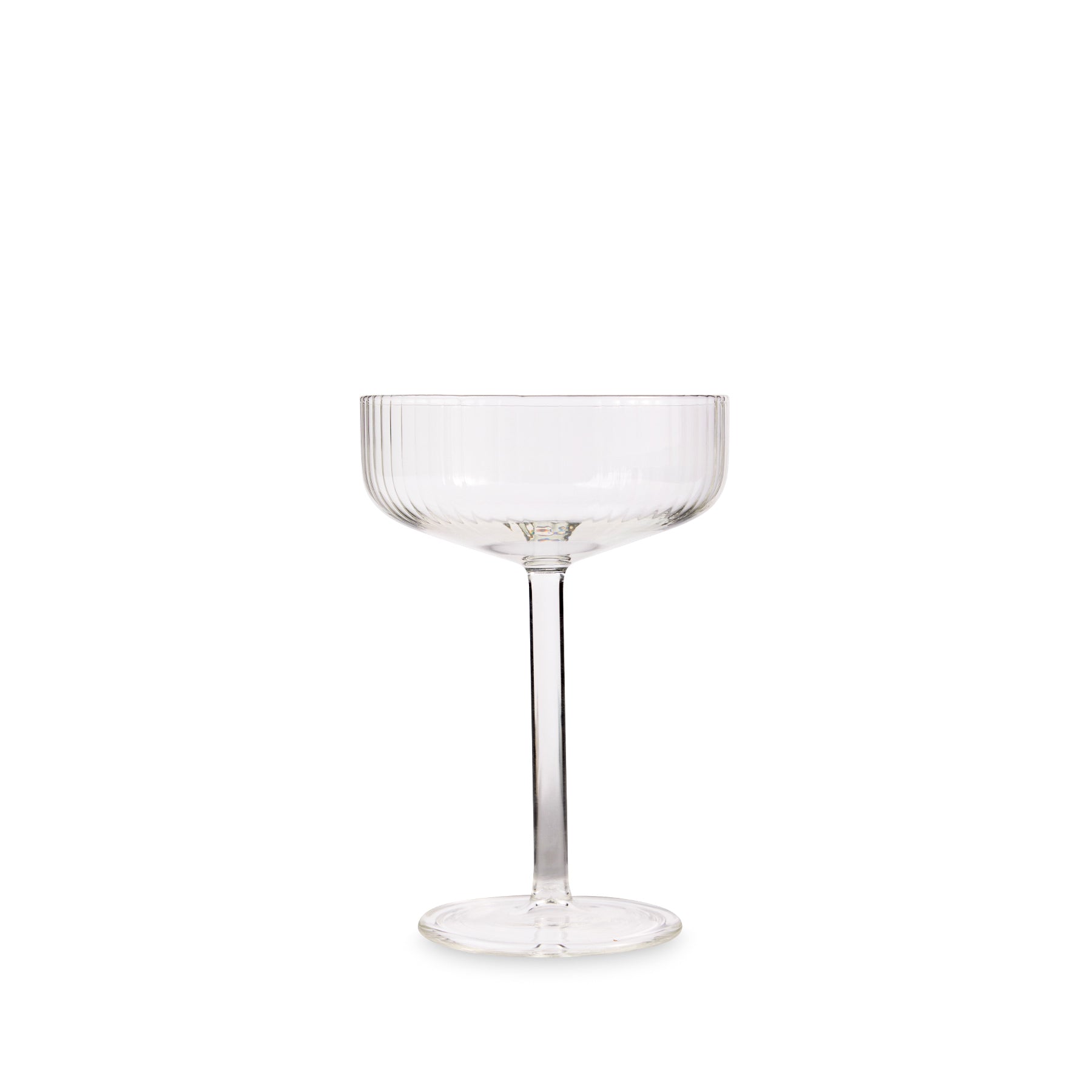Luisa Coppa in Millerighe - Set of 2 Handmade Ceramic Coffee Cups with Saucers - Perfect for Espresso, Cappuccino & Tea at Home or Cafe
