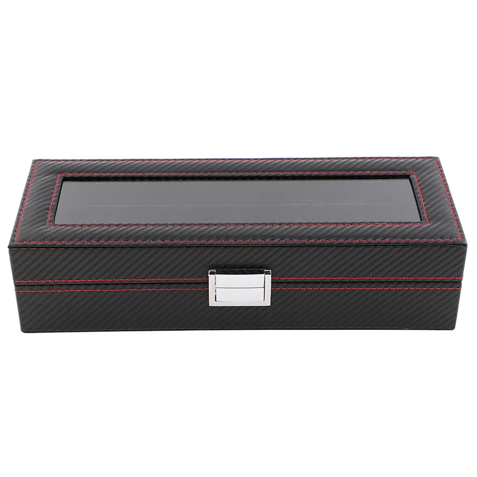Premium 6-Slot Watch Storage Case - QWERTYUI Watch Organizer & Jewelry Display Box for Men & Women | Perfect for Travel, Hotel, Office & Home Use