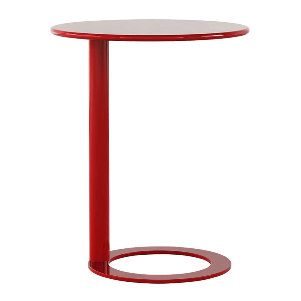 Modern Round Metal End Table - 19.5
