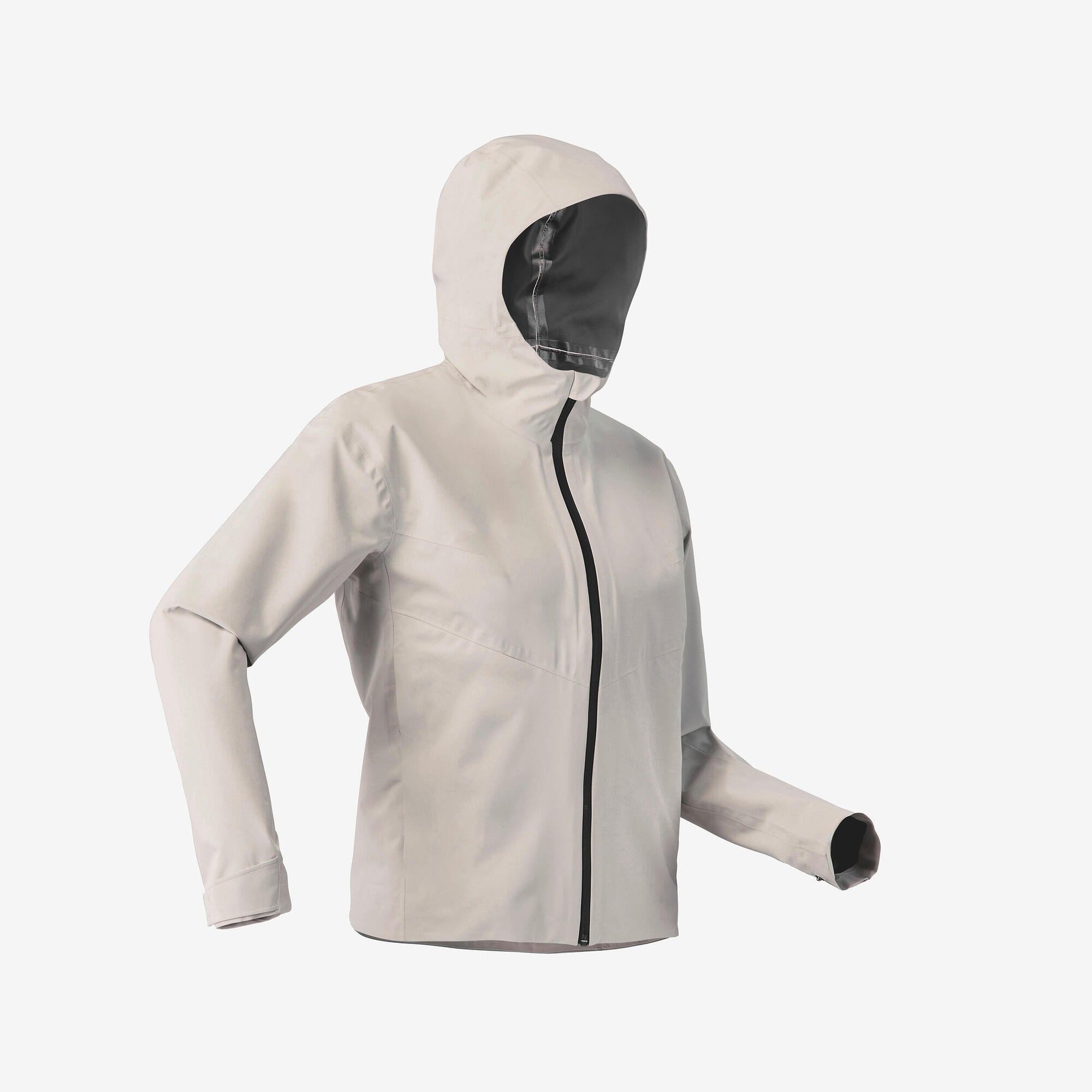 Quechua Women's MH100 Lightweight Waterproof Hiking Jacket - Windproof Outdoor Raincoat for Trekking & Camping | Perfect for Mountain Climbing & Winter Adventures