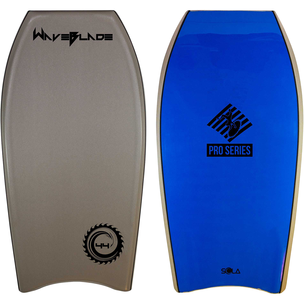 42 Inch WaveBlade Slick Bottom Surfboard with Leash - Perfect for Beginners & Intermediate Surfers in Ocean Waves & Beach Breaks