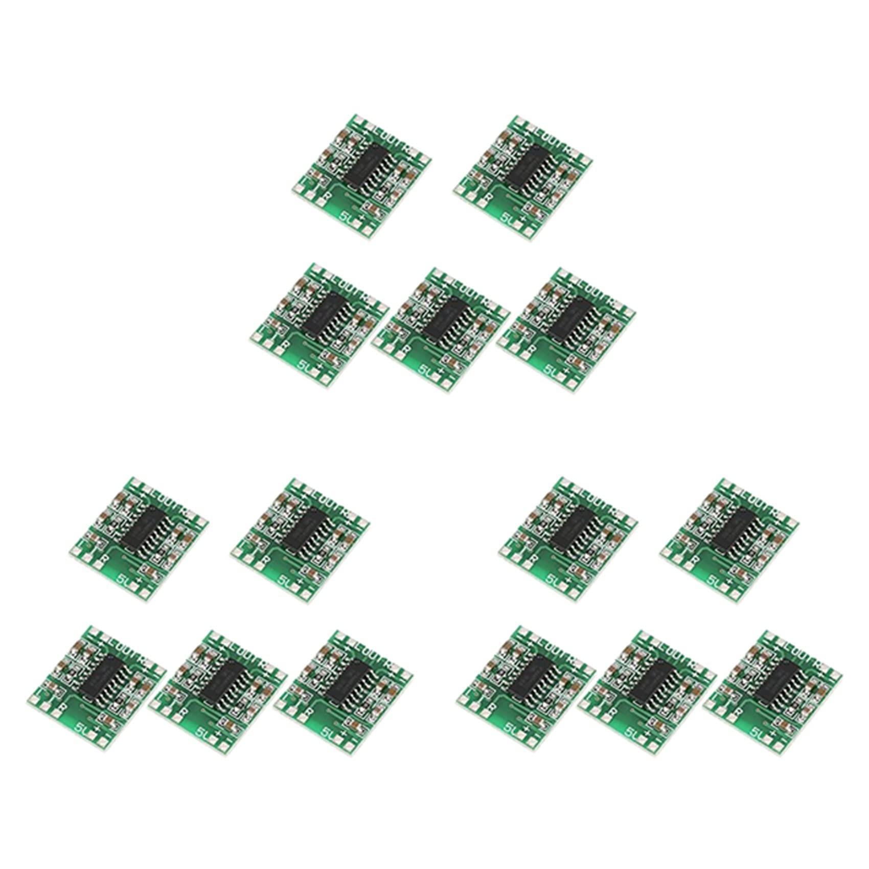 ZOMTTAR 15 Pcs PAM8403 Digital Audio Amplifier Board - 2X3W Class D Power Amplifier Module, DC 5V Input for DIY Speakers, Home Theater & Car Audio Systems