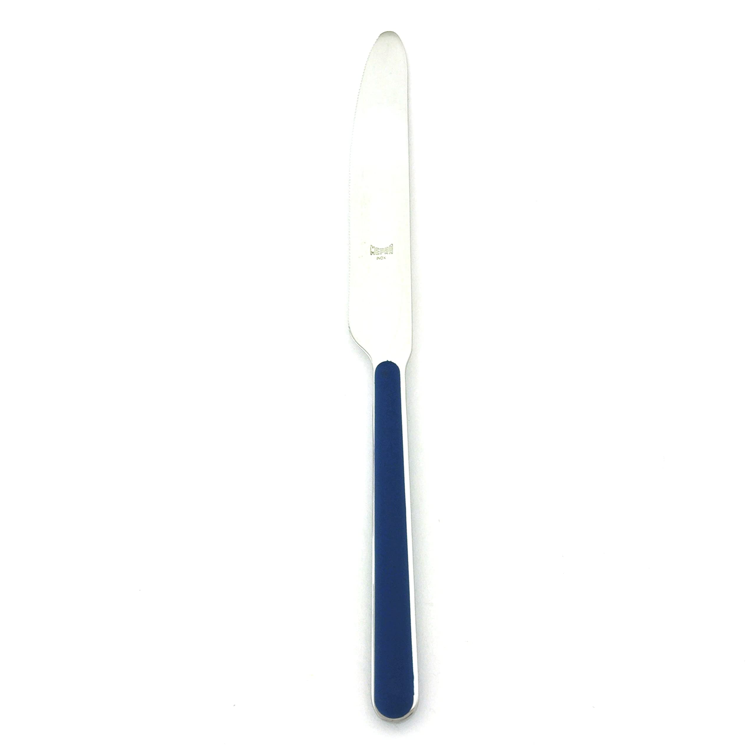 24-Piece Blue Table Knife Set - Stainless Steel Dinner Knives for Home, Restaurant & Catering Use - Perfect for Everyday Dining, Parties & Events