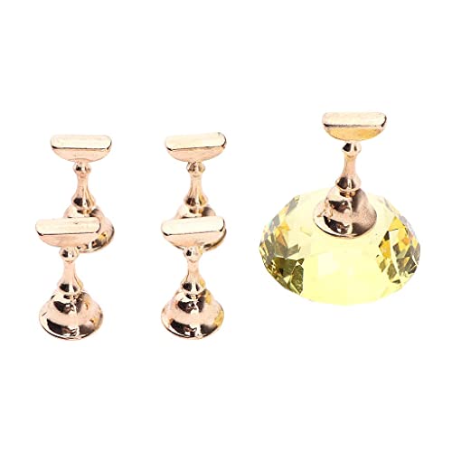 Siah 1 Set Nail Art Tip Stand Holder Base - Professional Manicure Practice Display Stand for DIY Nail Artists (Perfect for Salon Training, Home Practice & Nail Art Showcase)