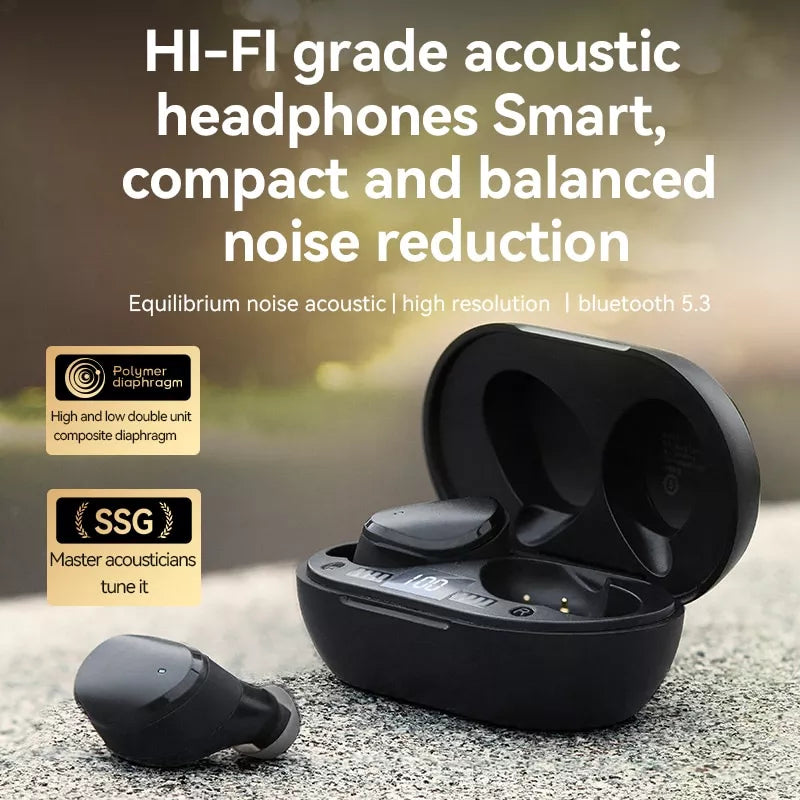 Sanag T10 Wireless Bluetooth Earbuds, True Wireless Stereo In-Ear Headphones with Noise Cancellation - Perfect for Gym, Running, Workouts & Commuting