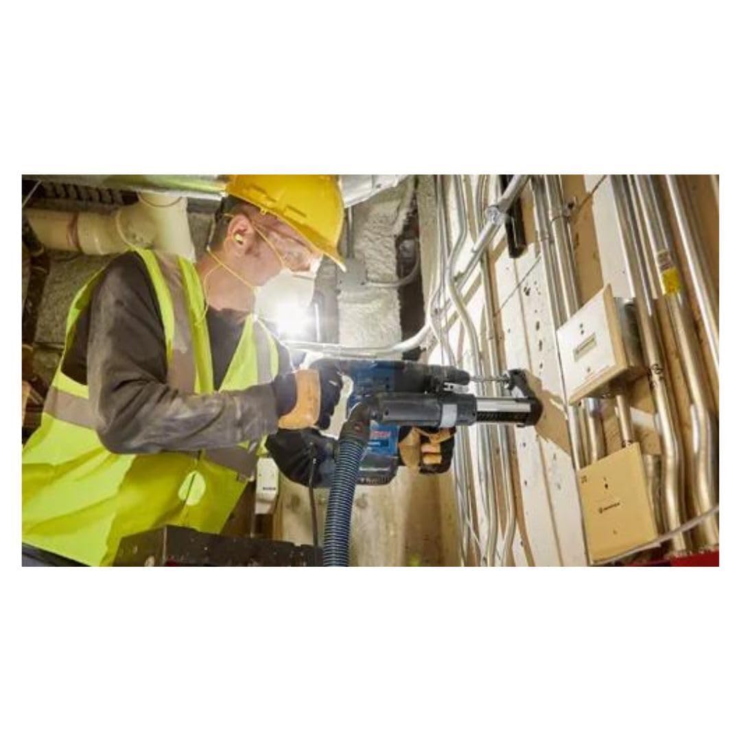 Bosch RH328VC-RT SDS-Plus Rotary Hammer Drill, 1-1/8 Inch - (Renewed) | Heavy Duty Concrete Drilling & Demolition | Perfect for Construction, Masonry & DIY Home Projects
