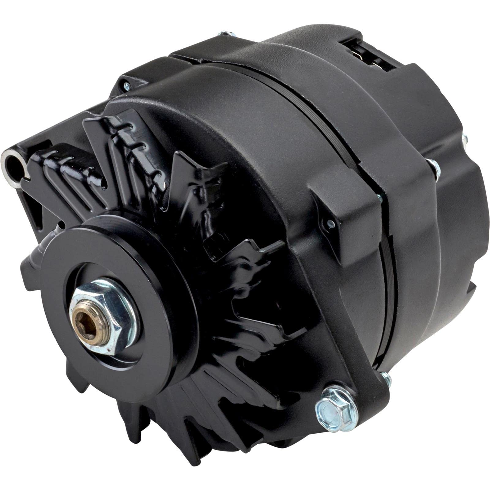 GM 10SI 1-Wire Alternator 110 Amp Chrome Finish - High-Performance Car Alternator for Chevy, GMC, Hot Rods & Classic Cars | Perfect for Automotive Upgrades & Restoration Projects