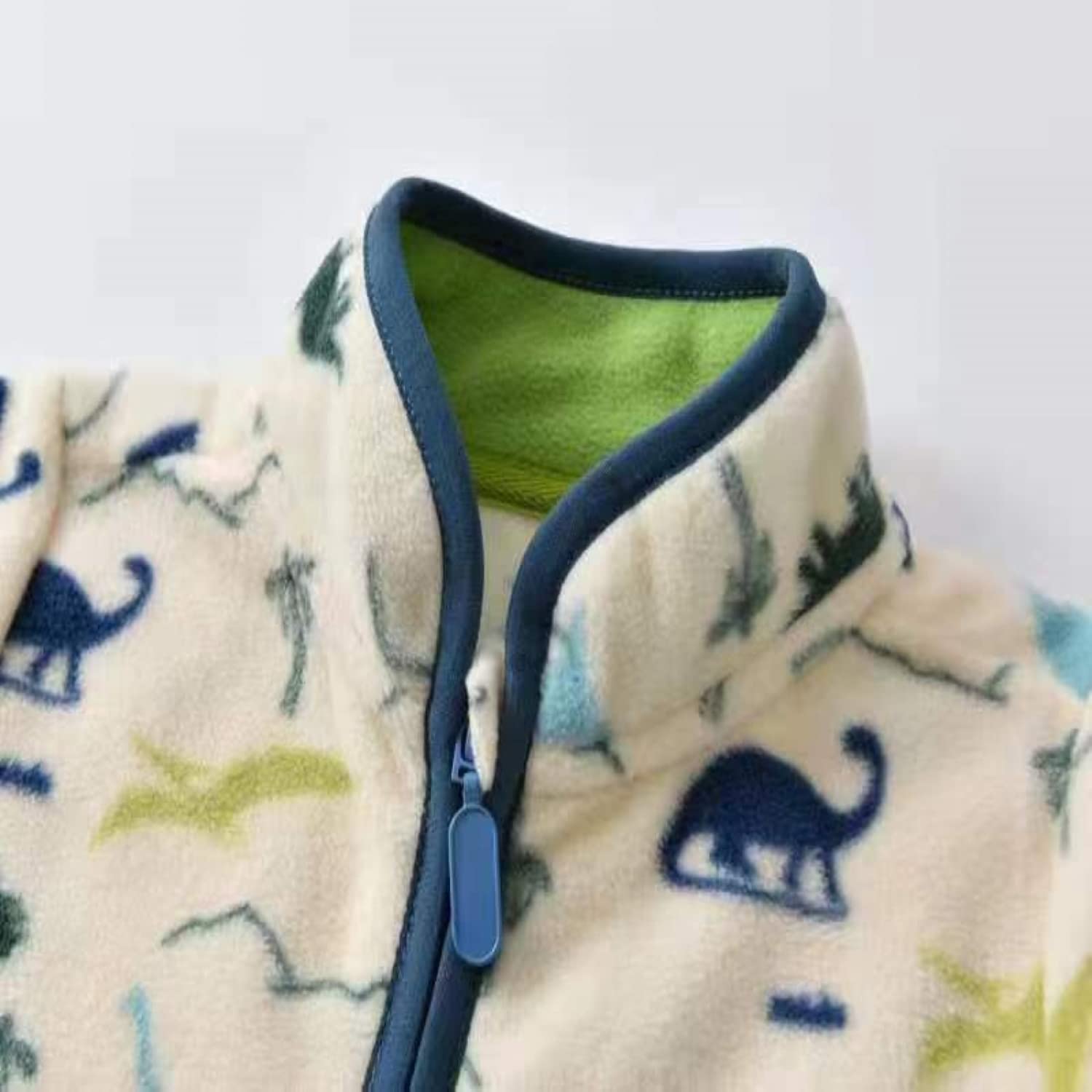 **Boys' Fleece Jacket with Full Zipper - Soft & Warm Printed Outerwear for Toddlers - Perfect for Playdates, Outdoor Adventures & Cool Weather**