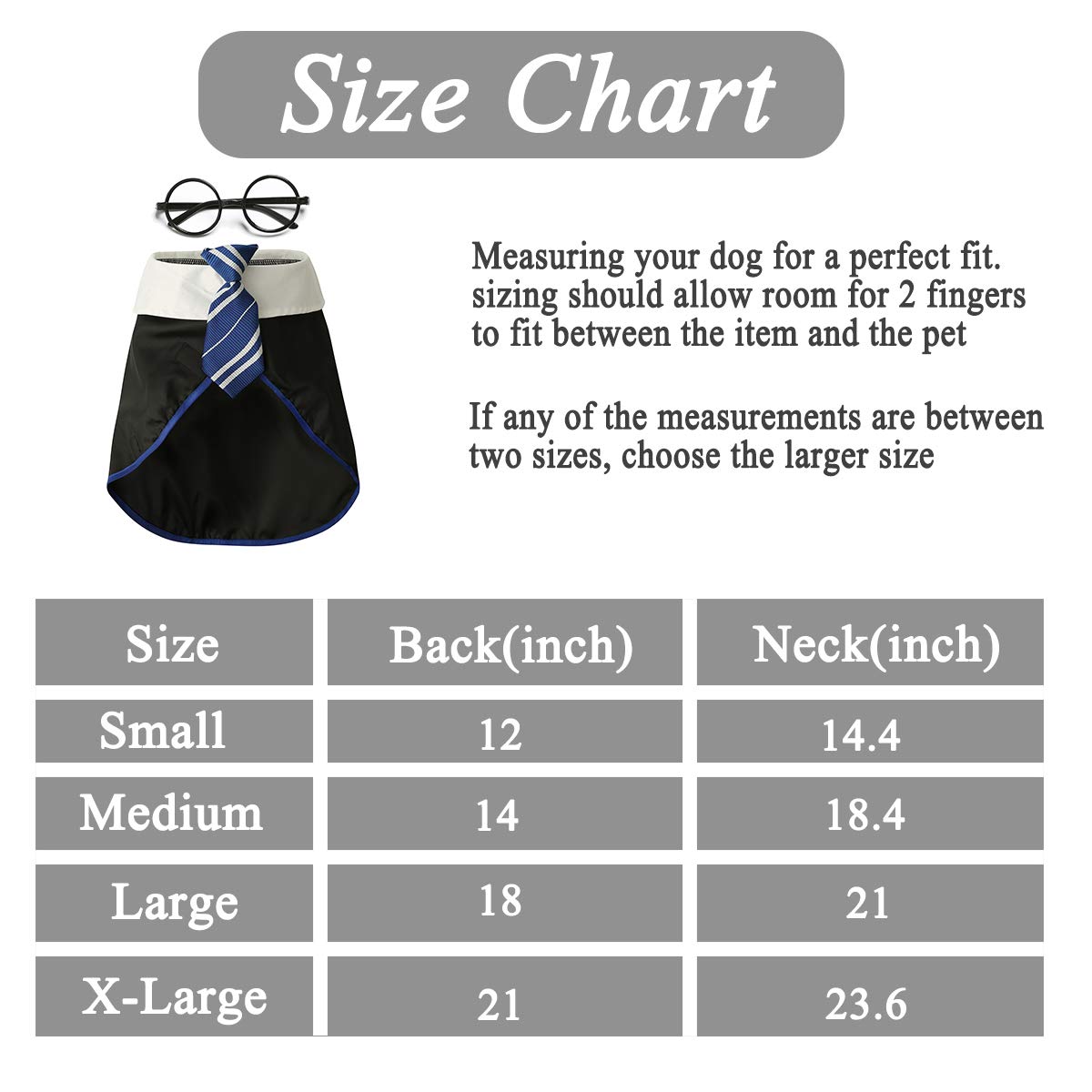 Funny Pet Wizard Costume with Glasses - Halloween Dog & Cat Shirt (Small, Blue) | Perfect for Halloween Parties & Pet Photo Shoots