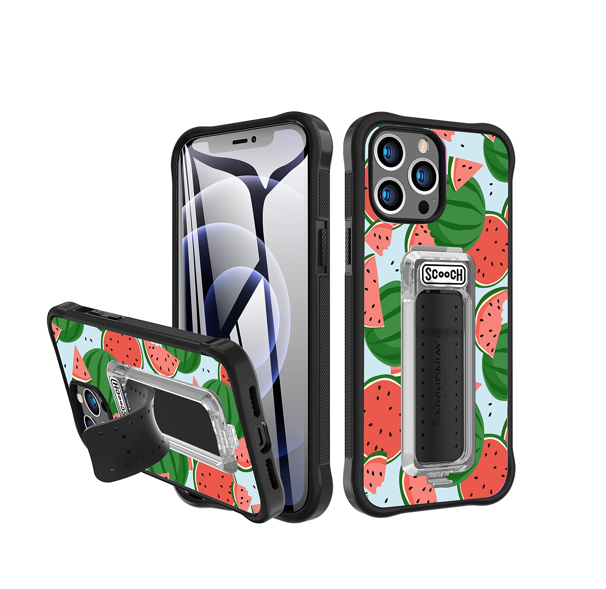 Slim iPhone 13 Pro Case with Stand & Grip - Magnetic Car Mount Compatible for Work & Travel